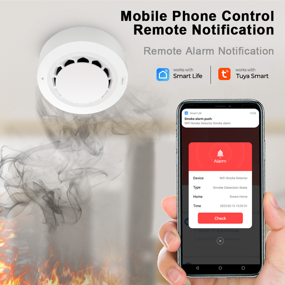 Tuya WiFi Smoke Alarm Fire Pro - مراجعة Smoke Detector Interconnected وسعره