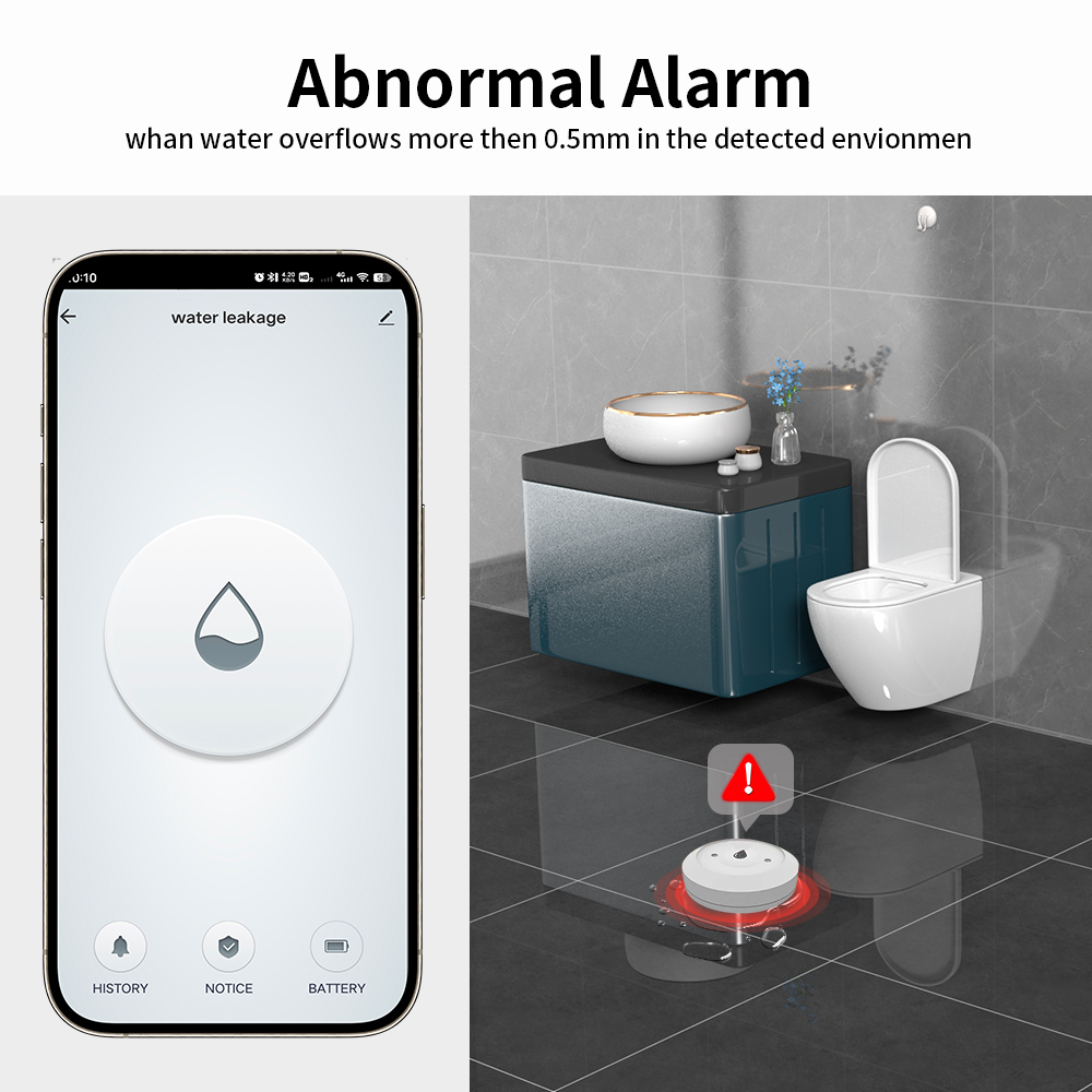 TNCE ZigBee3.0 Tuya Smart Wate - مراجعة Water Alarm Sensor وسعره
