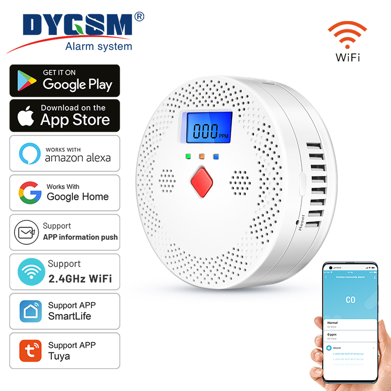 Tuya WiFi Smart Carbon Monoxid - مراجعة Co Detector Plug وسعره