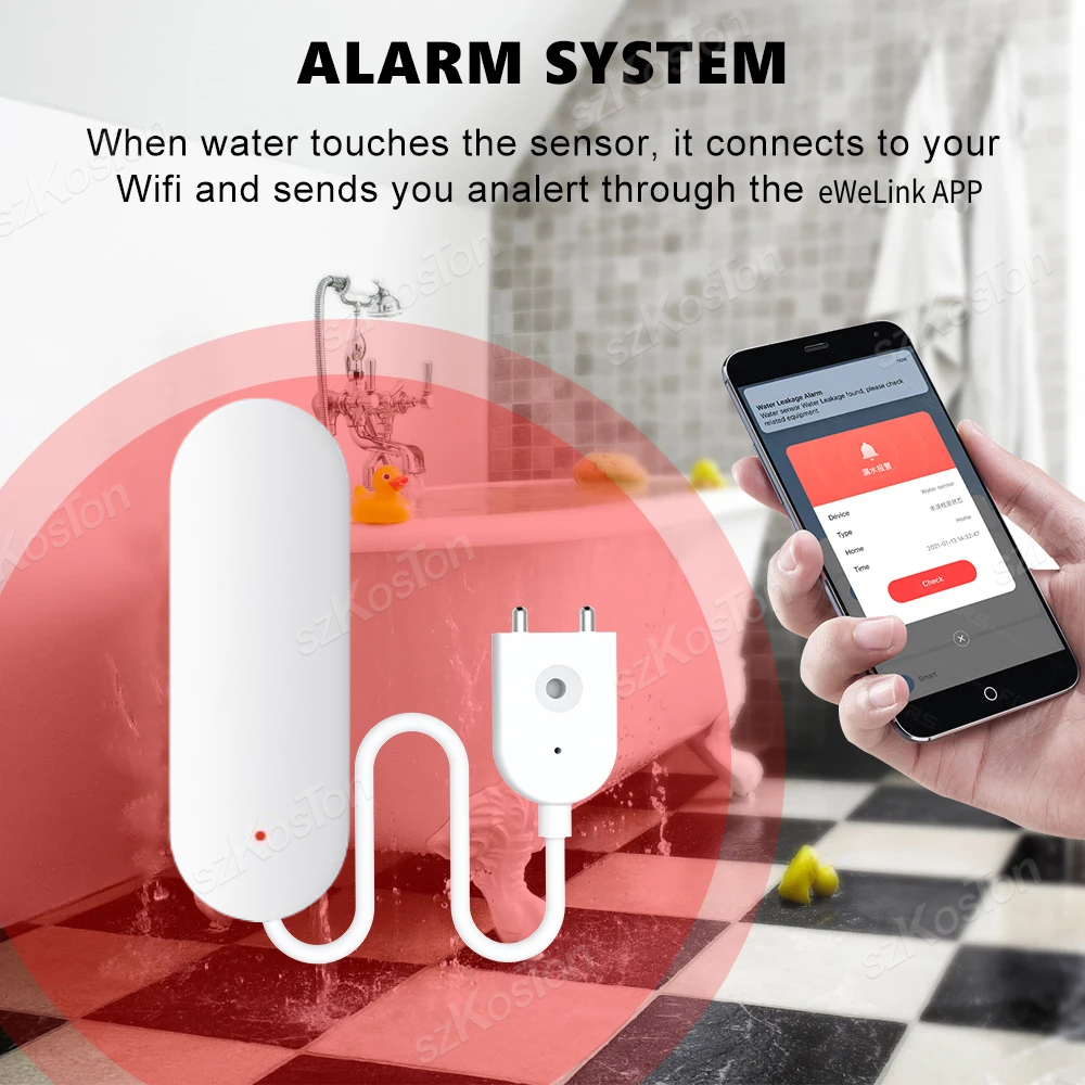 ZigBee 3.0 Water Leakage Senso - مراجعة Water Alarm Sensor وسعره