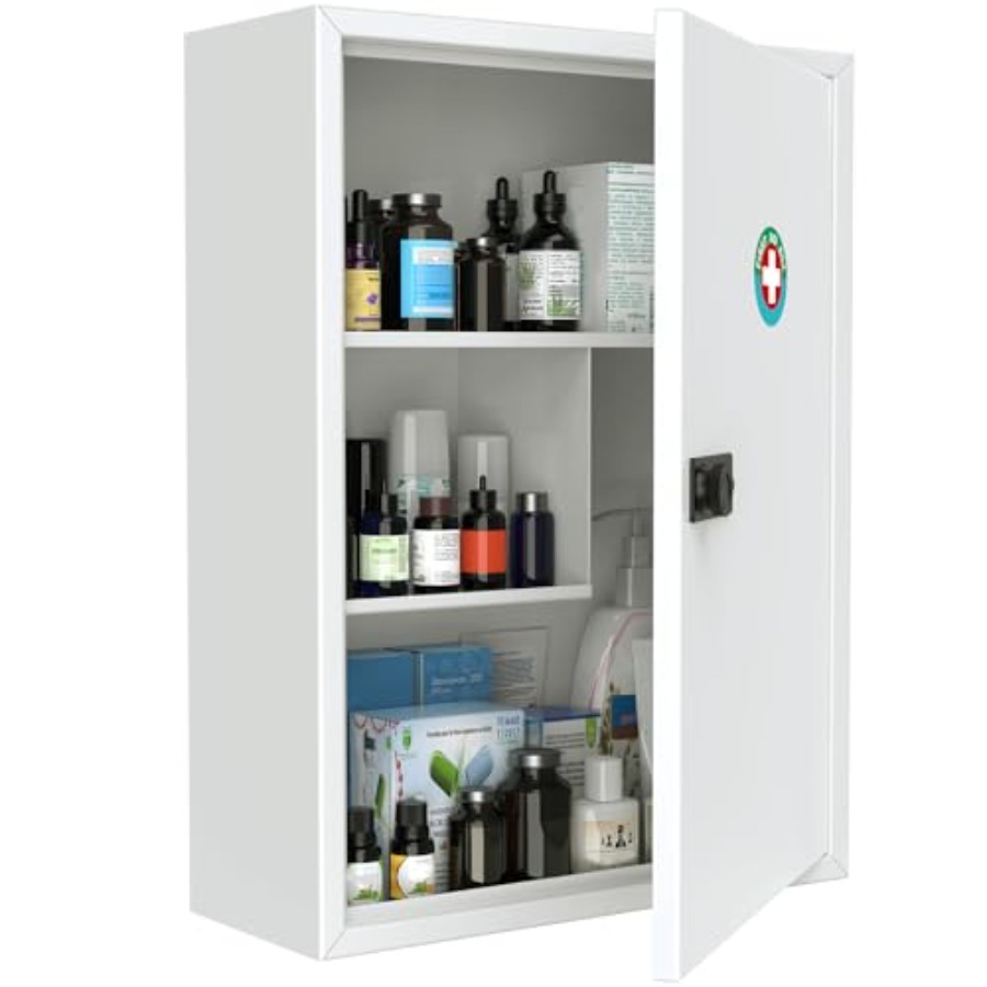 Wall Mount Medicine Cabinet wi - مراجعة Medicine Cabinet Lock وسعره