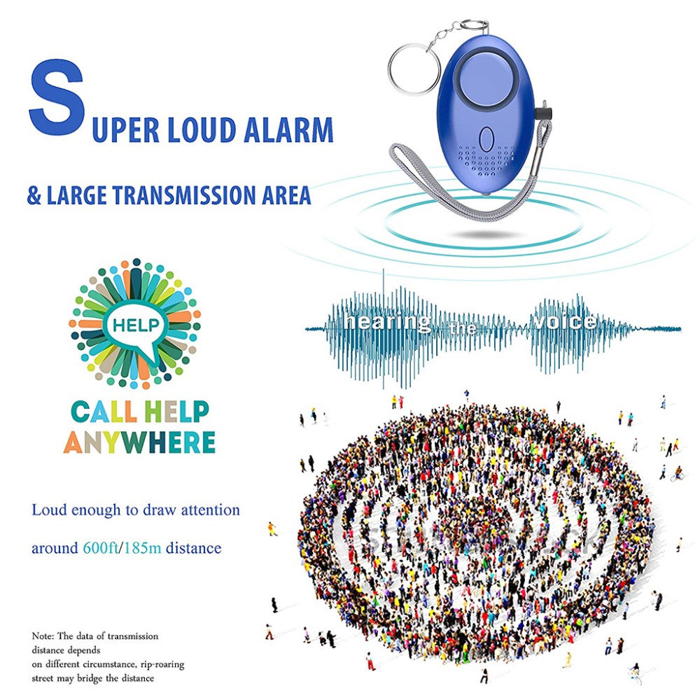 130dB Self Defense Alarm Anti- - مراجعة Personal Alarm Keychain وسعره
