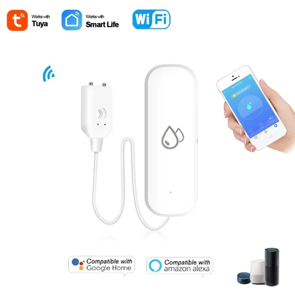 Tuya WiFi Water Sensor Leakage - مراجعة Water Alarm Sensor وسعره