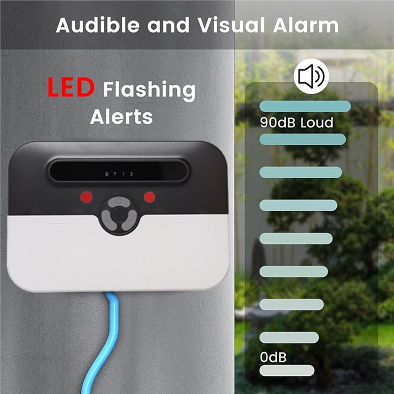 A05E-Smart Wifi Water Level Al - مراجعة Water Alarm Sensor وسعره