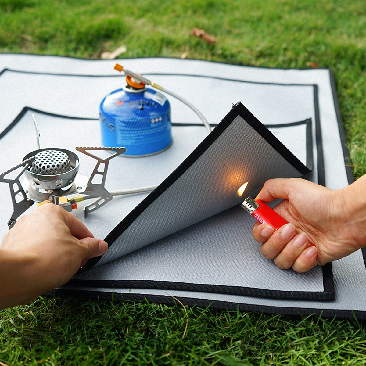 1Pcs Fire Blanket Silver Fire  - مراجعة Fire Blanket Kitchen وسعره