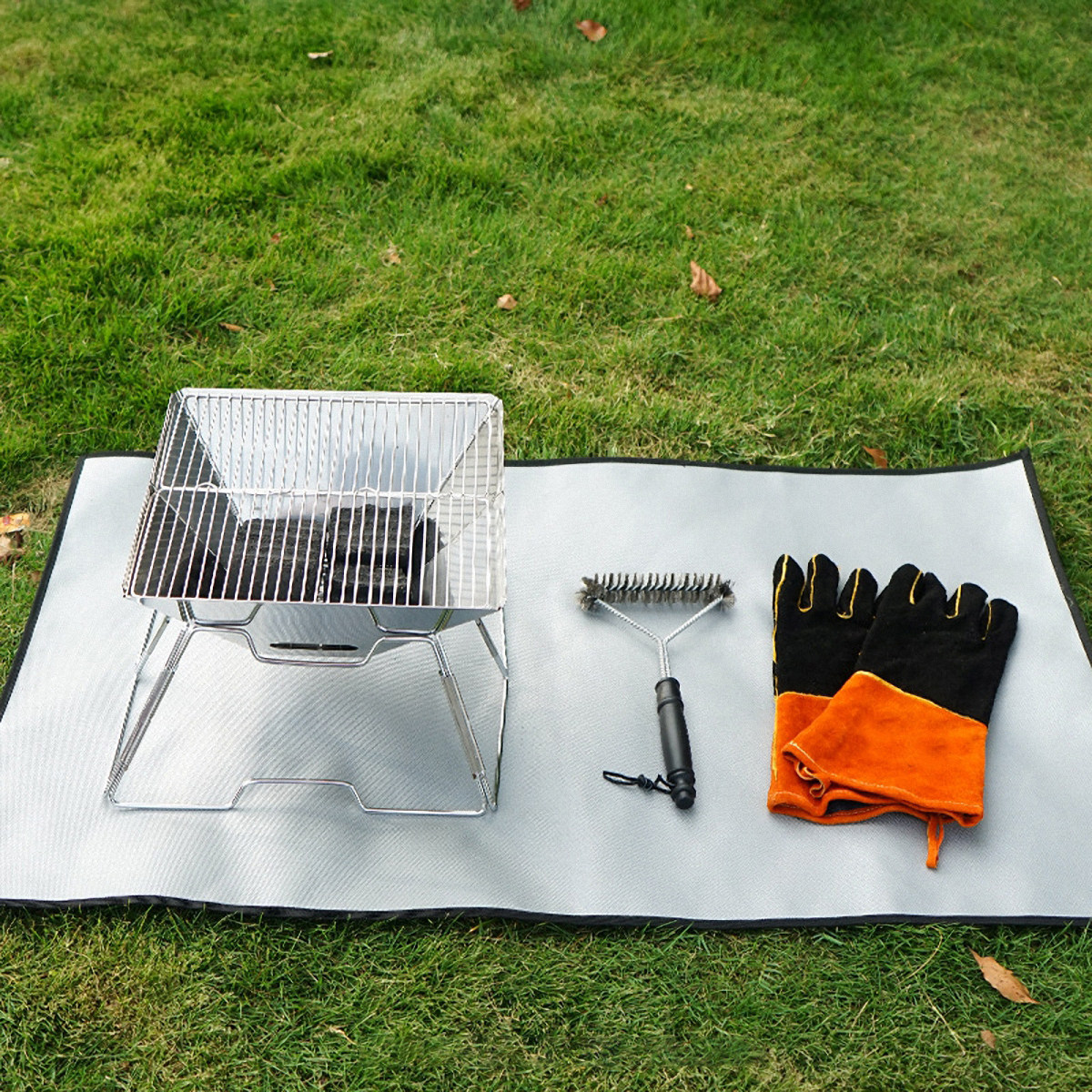 1Pcs Fire Blanket Silver Fire  - مراجعة Fire Blanket Kitchen وسعره