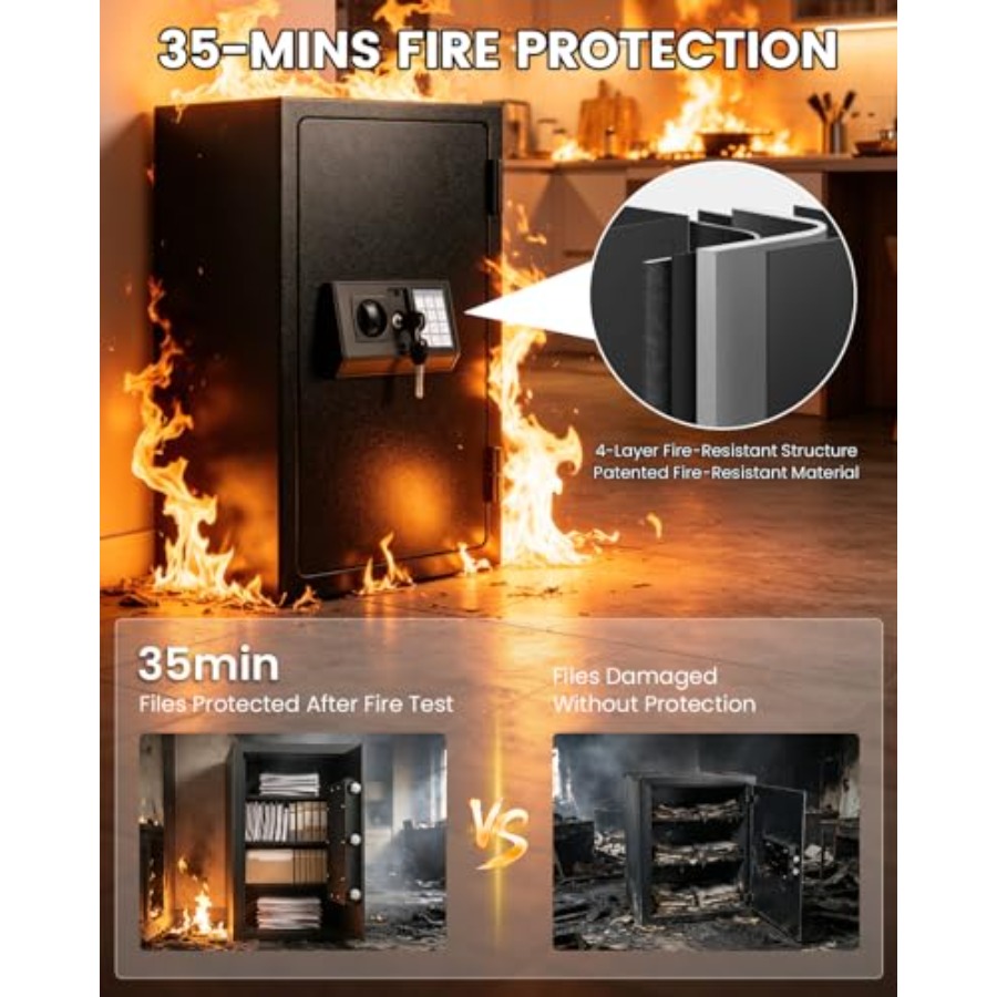 Home fireproof safe for docume - مراجعة Fire Safe Document وسعره