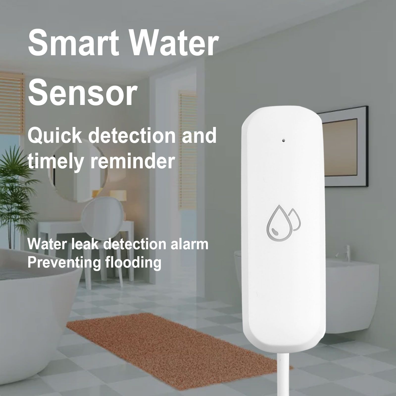 Practical Solar Leakage Alarm  - مراجعة Water Alarm Sensor وسعره