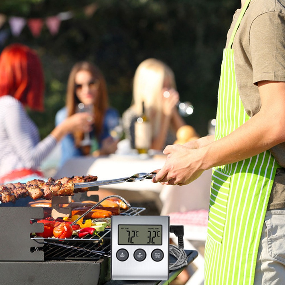 Silver Digital BBQ Meat Thermo - مراجعة Pool Alarm Float وسعره