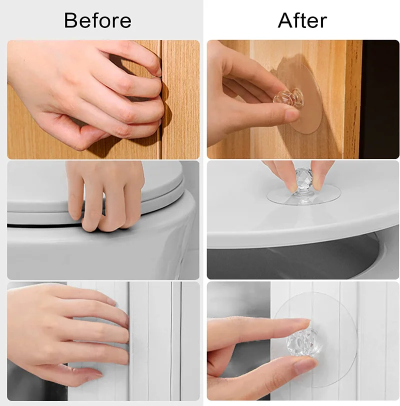 2/10Pcs Punch-free Drawer Knob - مراجعة Window Lock Bar وسعره