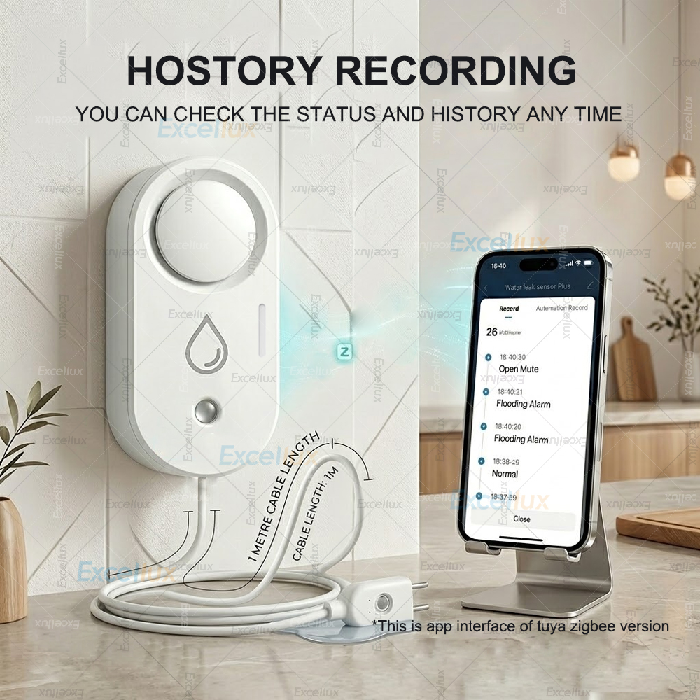 Smart Water Leak Sensor ZigBee - مراجعة Water Alarm Sensor وسعره