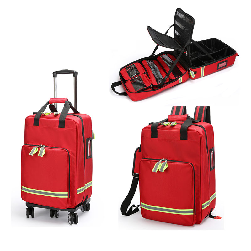 Large Capacity Empty Trolley F - مراجعة First Aid Bag Kit وسعره