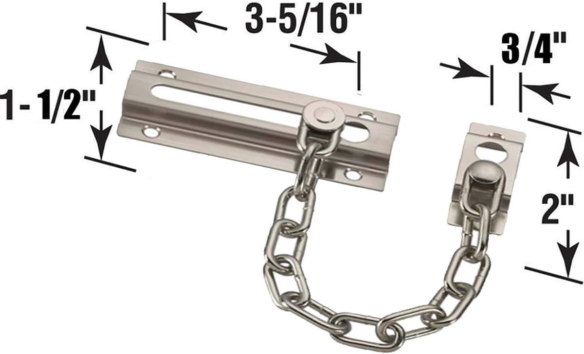 4PCS Door Chain Guard Security - مراجعة Security Chain Door وسعره