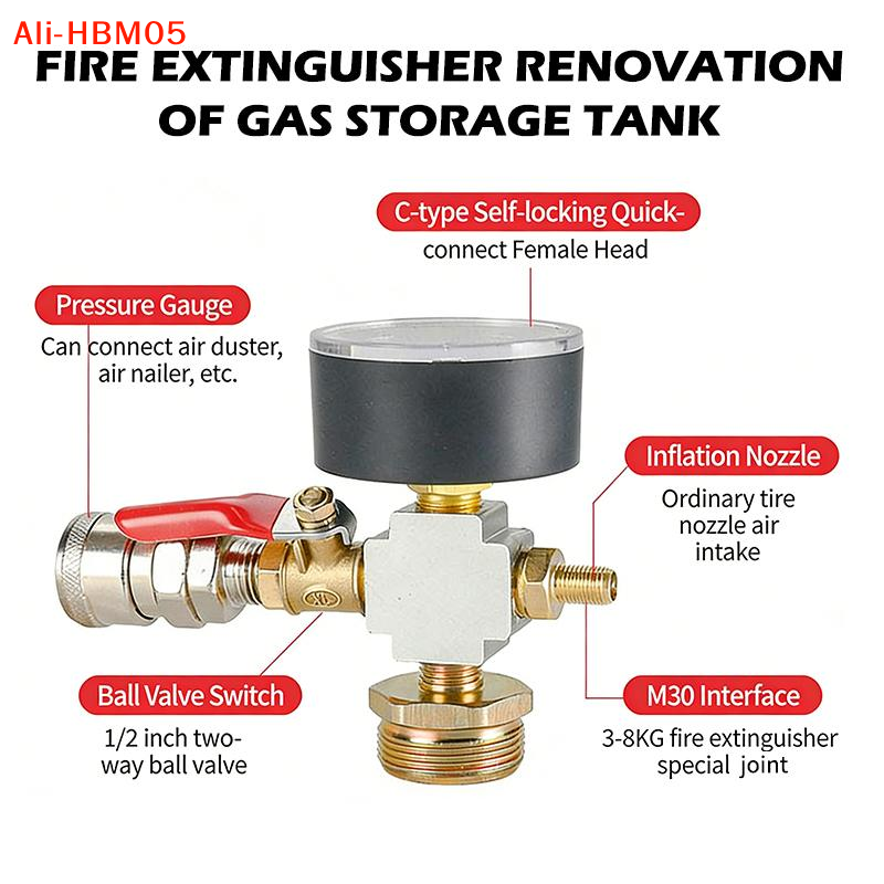 (HB05)Small Air Tank Pressure  - مراجعة Fire Extinguisher Small وسعره