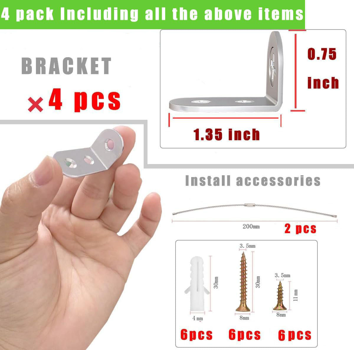 4pcs Furniture Anchors Earthqu - مراجعة Earthquake Anchor Strap وسعره