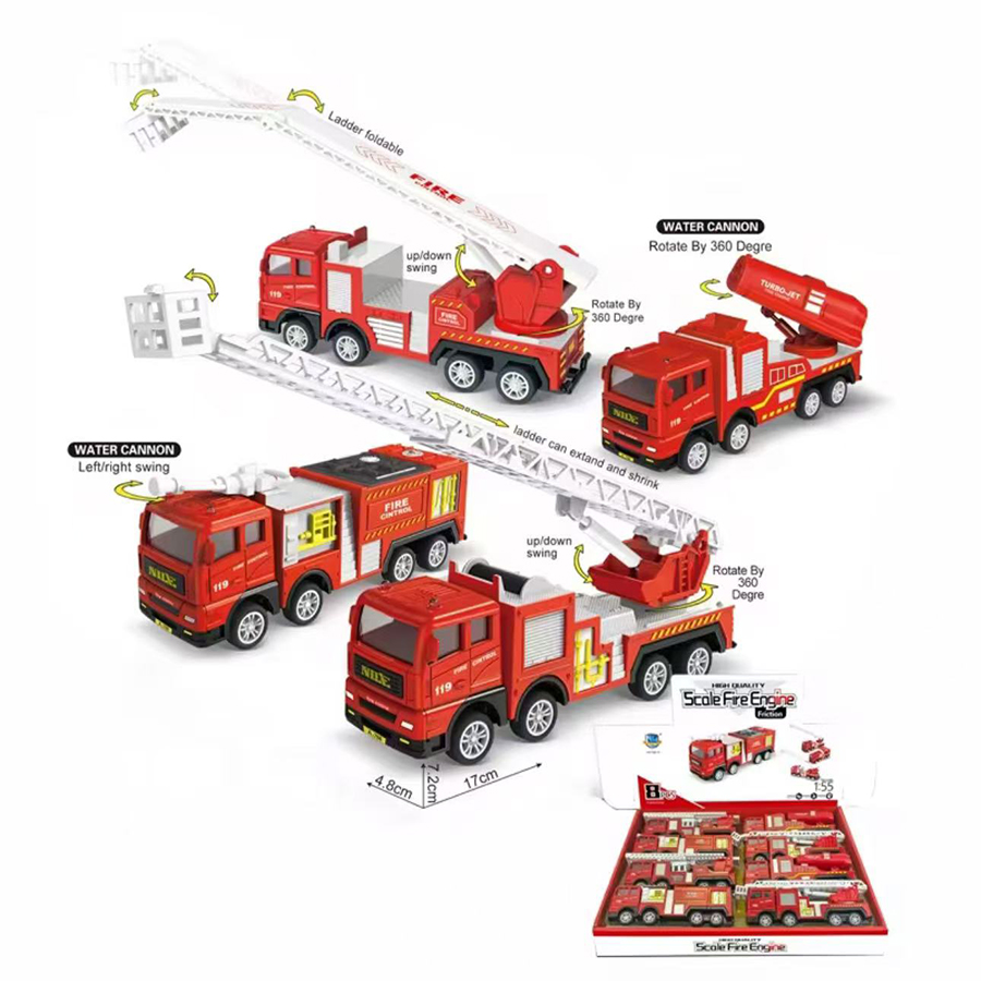 1pc-Alloy Fire Truck 1:32 Simu - مراجعة Fire Escape Ladder وسعره