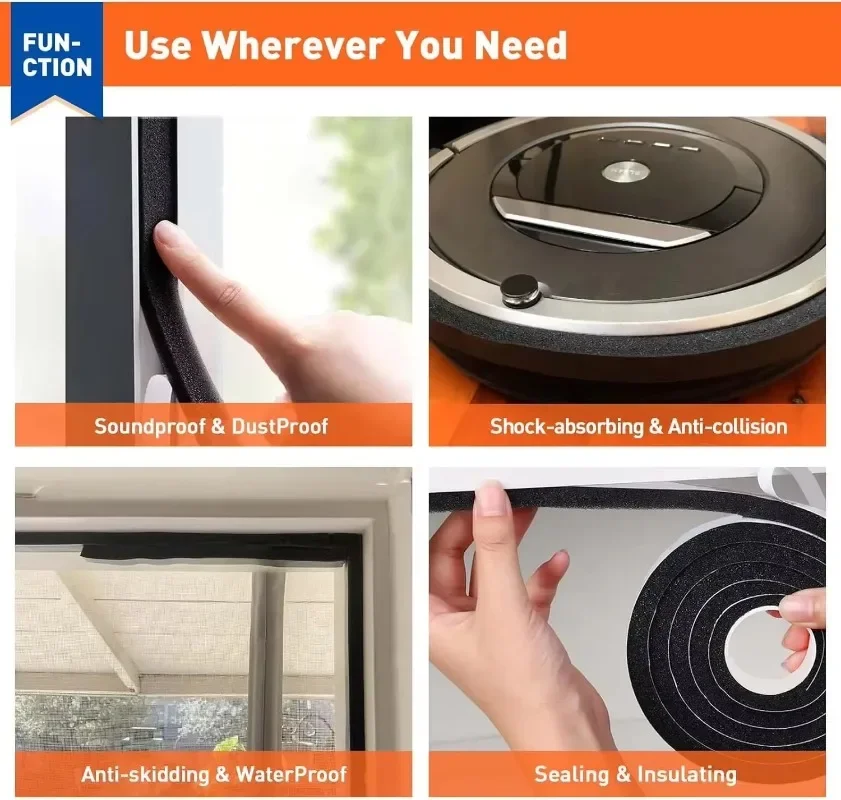 16pcs Resilience Seal Tape Sel - مراجعة Window Lock Bar وسعره