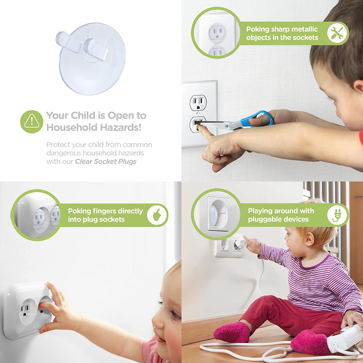 10pcs Outlet Covers, American  - مراجعة Outlet Cover Baby وسعره