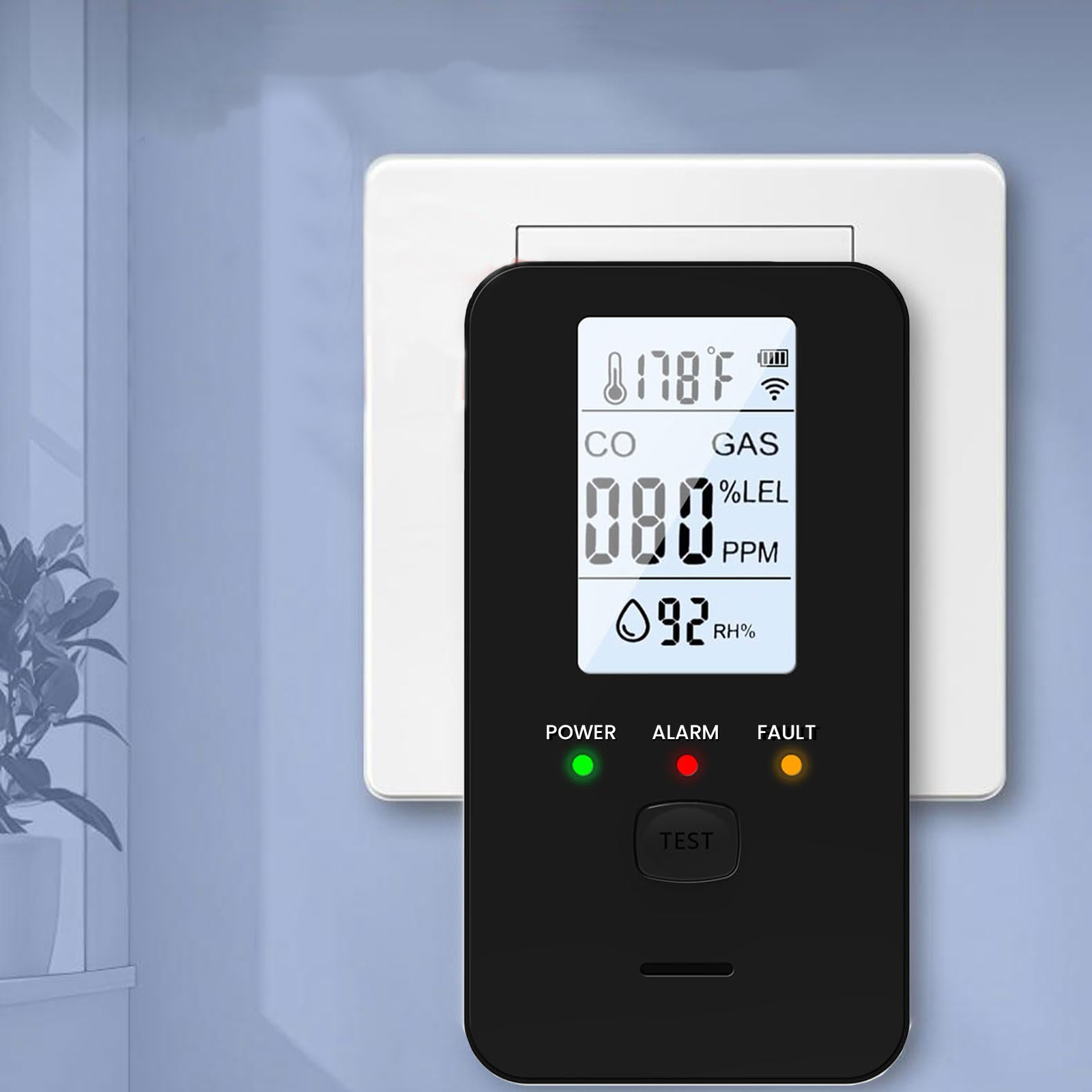 4-in-1 Gas & Carbon Monoxide D - مراجعة Co Detector Plug وسعره