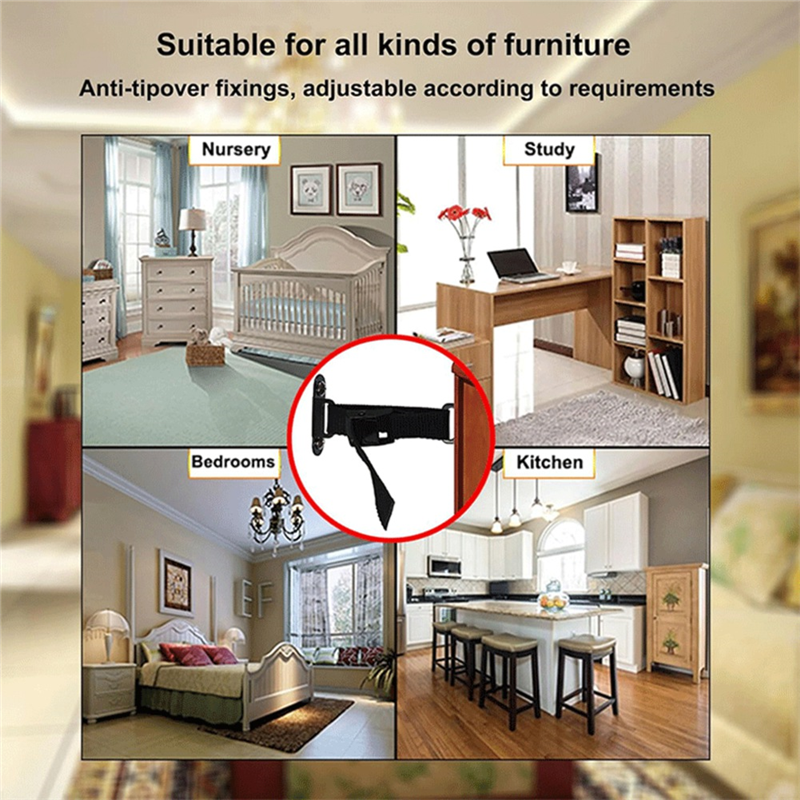 A93Z Furniture Anchors, Adjust - مراجعة Earthquake Anchor Strap وسعره